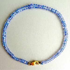 Natural Tanzanite Faceted Gemstone Bracelet